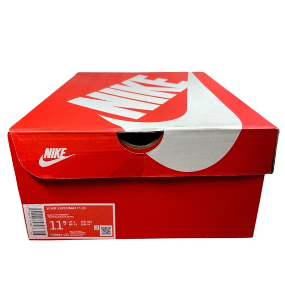 Women’s Nike Air Vapormax plus. Blue tint/fireberry. Size 11.5W. - Picture 12 of 12